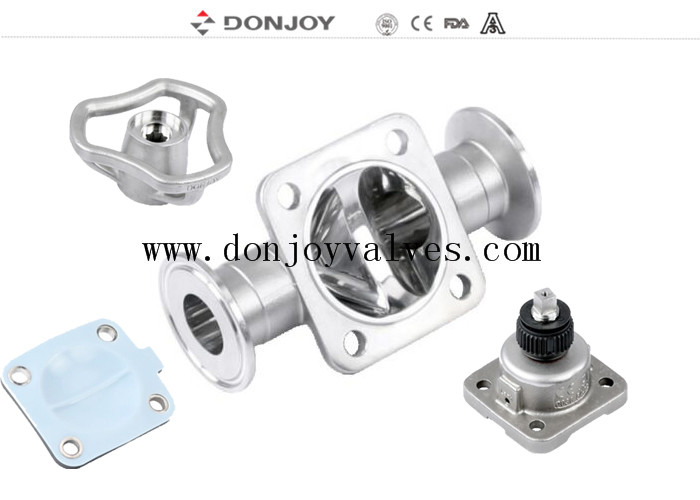 Sanitary Silicone Diaphragm Valve Resistant for Food, Beverage, and Pharmaceutical Industries