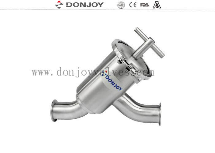 SS316L Y Type Filter With 100 Mesh /  Food Grade Strainer