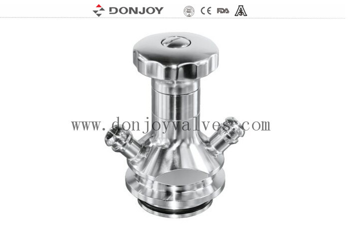 DIN SS316L Turning Handle Sampling Valve With Tri Clamp Connection