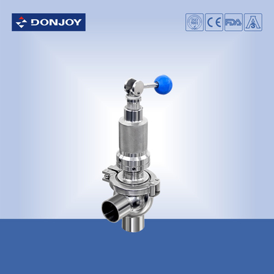 1.5"  SS304 manual quickly Pressure Safety Valve , over flow valve Clamped