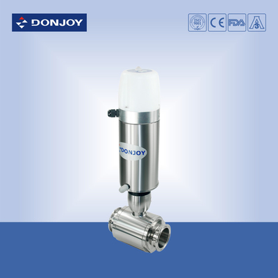 1/2" - 1" Sanitary  ball valve Pneumatic Clamp with Mini C-Top