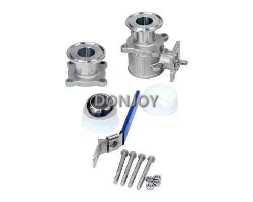 3 Pcs Non Retention Ball Valve,Directly Ball Valve SS304/316L