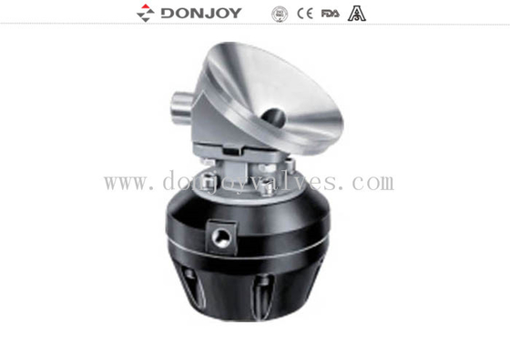 2 Inch Welding 316l Pneumatic Tank Bottom Sanitary Diaphragm Valve with Plastic Actuator