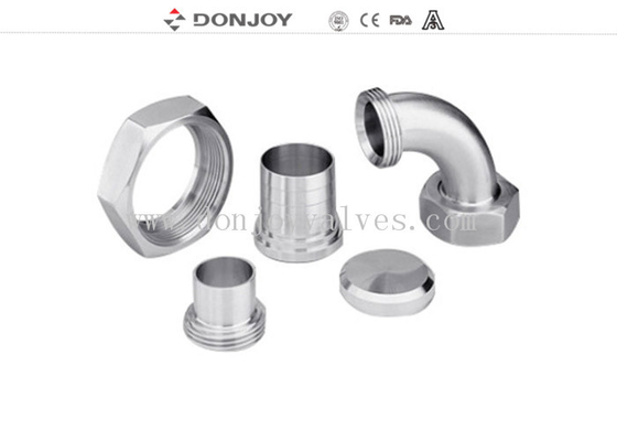 3A Union Series Tri Clover Clamp / Stainless Steel Clamps CNC Surface