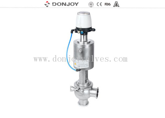 Aseptic Reversing Seat Valve DN25-DN150 with pneumatic actuator 304 / 316L