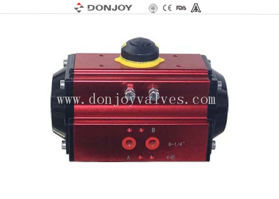DC24V Horizontal Aluminum Pneumatic Actuator Air Cylinder Single Acting Actuator