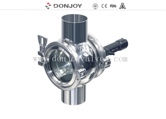 DIN / 3A Stanadard 4 sight glass Zero Dead Angle Noretention Rechargeable