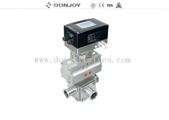 PTFE Seal Welded L Port SS316L DN10 Sanitary Ball Valve