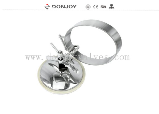 Ss316 Elliptical Inward Opening Pressure Tank Manhole Cover 435×335mm