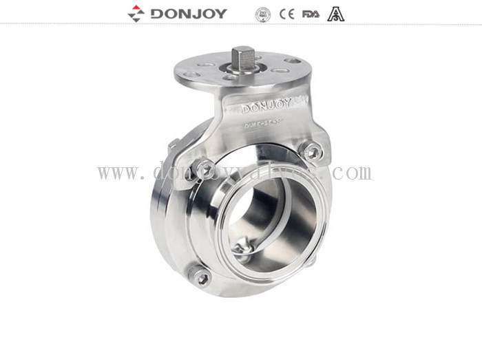 1.5 INCH high quality stainless steel 316l butterfly valves with ISO5211 bracket