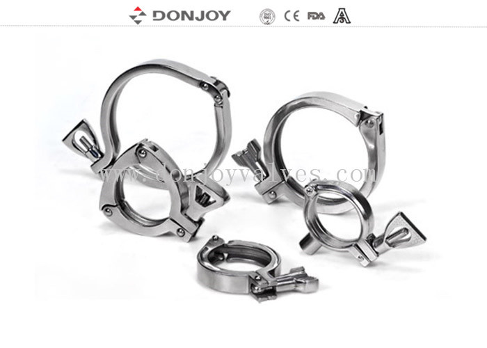 Heavy Duty Clamp DIN 10-DN300 Size With Wing Nut Sandblasting Finish