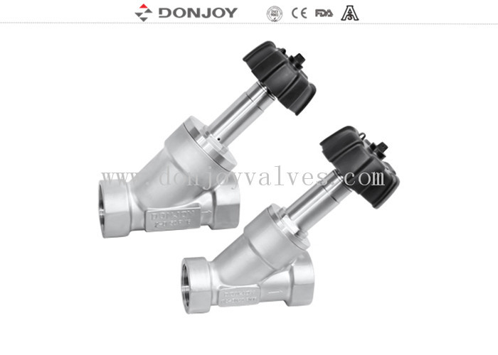 Thread Connection Adjust Angle Seated Valves , Slanted Seat Valve General Switch