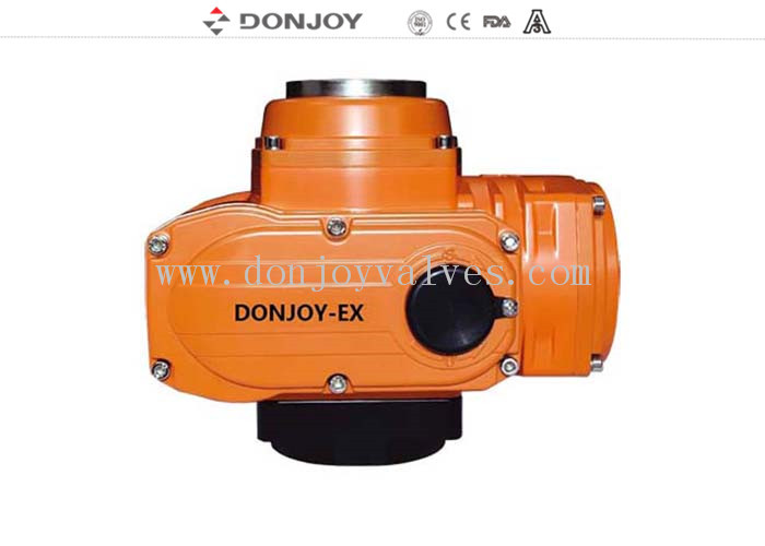 DC24V Small Electronic Rotary Valve  Explosion Proof EXD II BT4 Electric Actuator