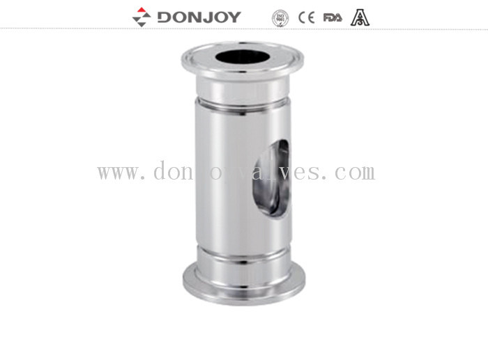 SS316L / 1.4404 sanitary tubular sight glass with clamped connection 1/2" to DN10