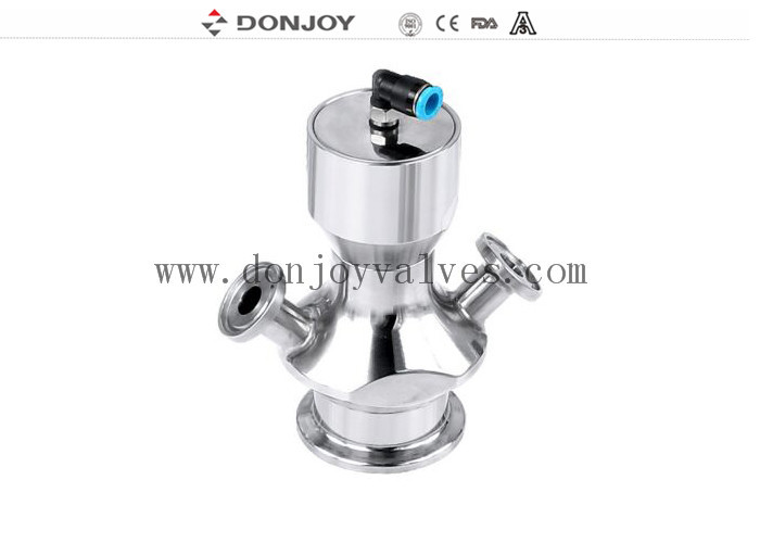 DIN SS316L Pneumatic Aseptic Sample Valve With Clamp Connection