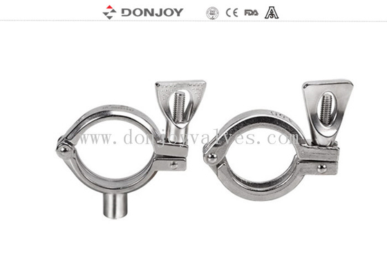 Sanitary Stainless Steel High Pressure Hose / Pipeline Clamp 13MHP SS304/ Single pin Clamp