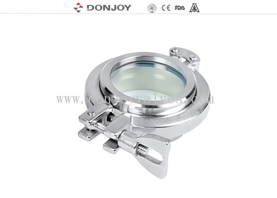 DONJOY quality clamp union sight glass with tempered glass 120 degree max temperature