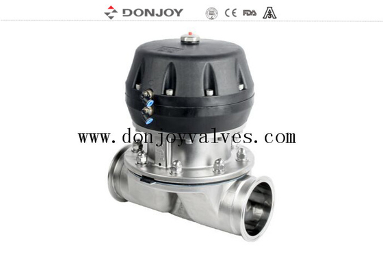 DN100 DONJOY 2 Way Sanitary Diaphragm Valve with tri clamp End